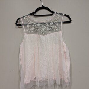 Hollister - mesh crop top